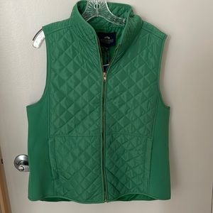 Green Quilted vest size XL